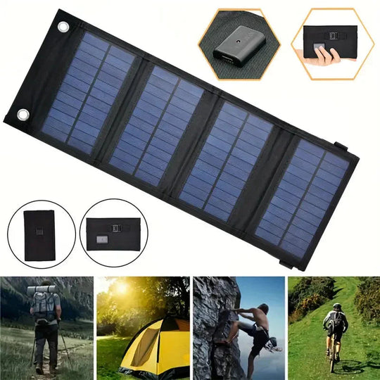Bærbar Solenergi Powerbank Foldbar 2