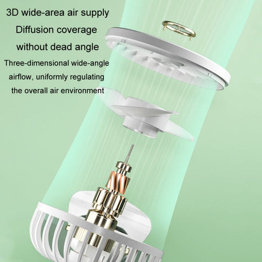 Bærbar USB-opladningsventilator med Foldbar Design 3