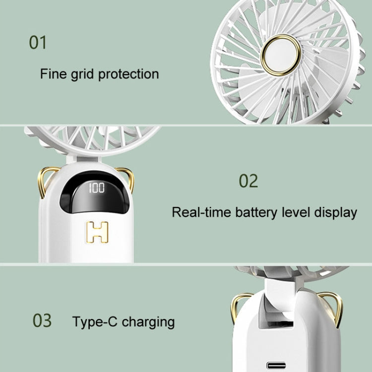Bærbar USB-opladningsventilator med Foldbar Design 5
