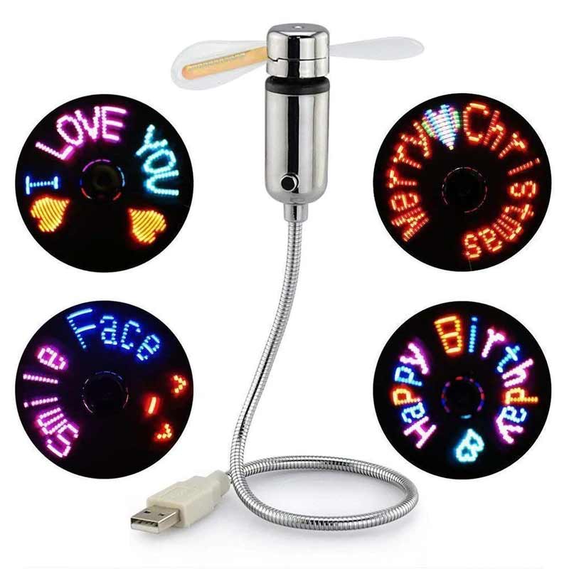 Bærbar USB Blæser med Programmerbar LED 3