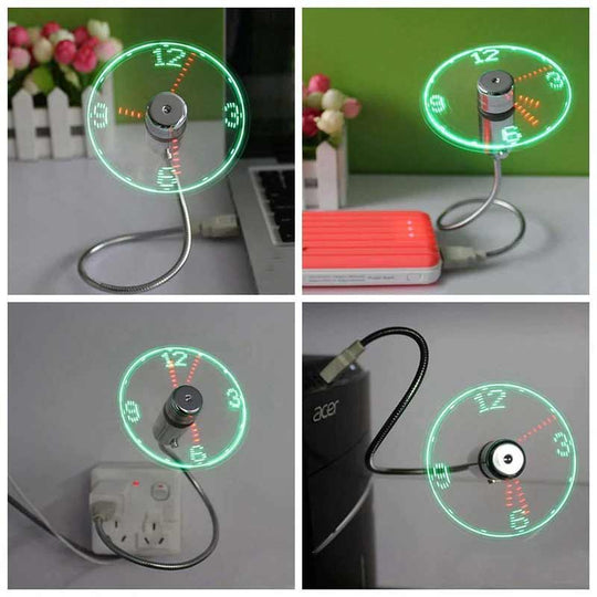 Bærbar USB Blæser med Programmerbar LED 5