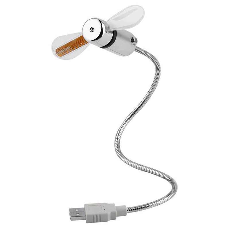 Bærbar USB Blæser med Programmerbar LED 7
