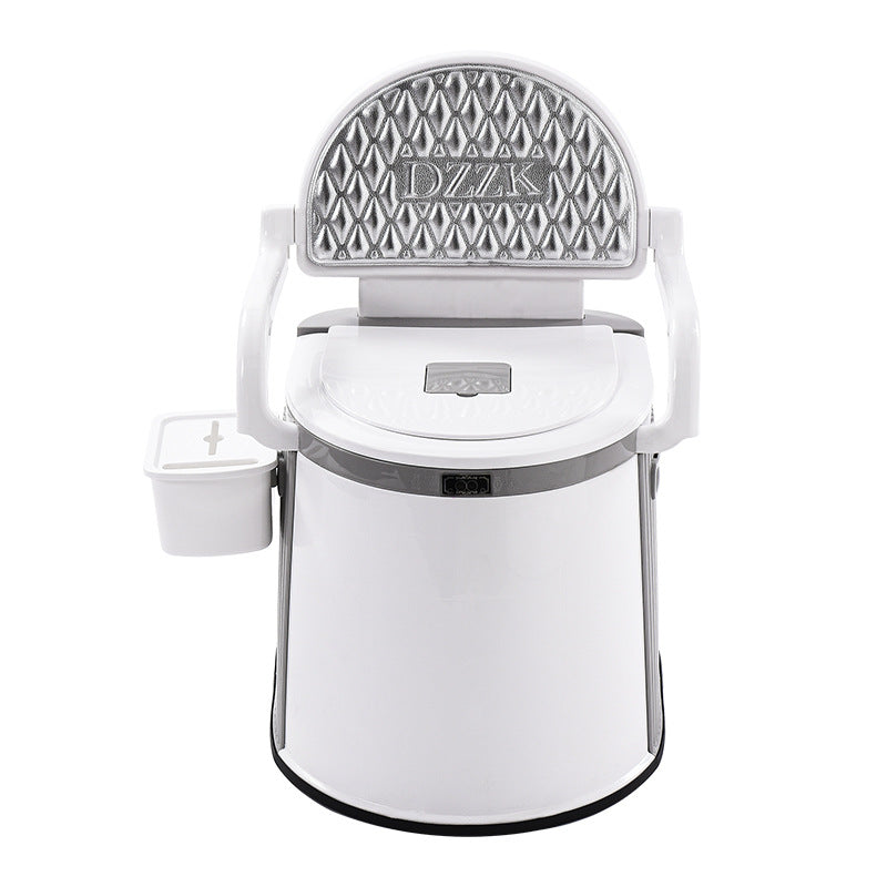 Bærbart Toilet til Voksne og Seniorer - Ergonomisk Design med Låg 5