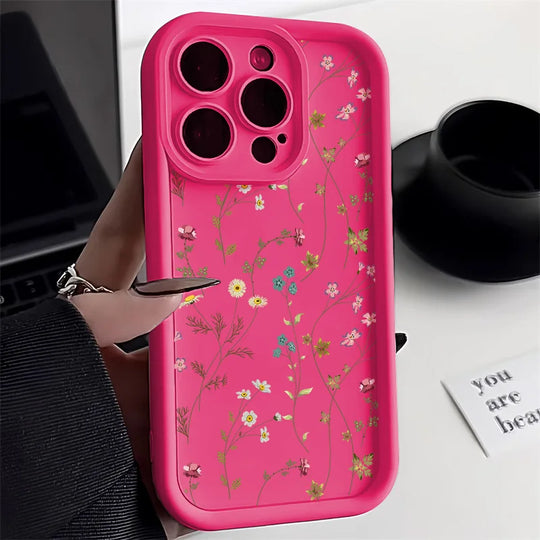 Blomster Telefoncover Til iPhone 13 Og 11 Med Stødsikker Design 10