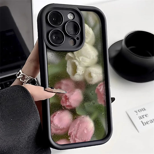 Blomster Telefoncover Til iPhone 13 Og 11 Med Stødsikker Design 6
