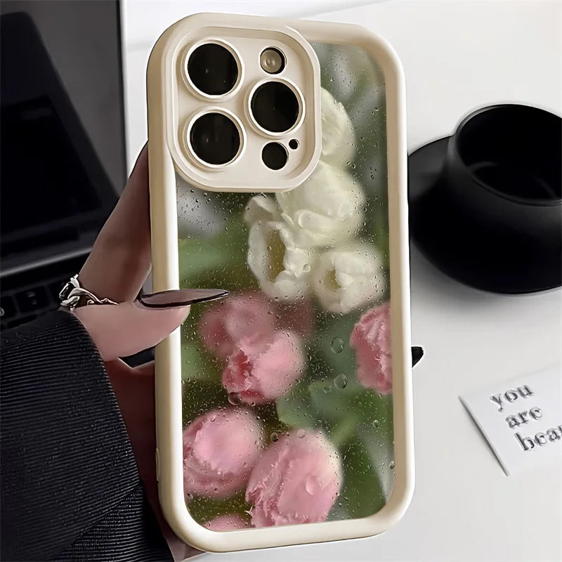 Blomster Telefoncover Til iPhone 13 Og 11 Med Stødsikker Design 8