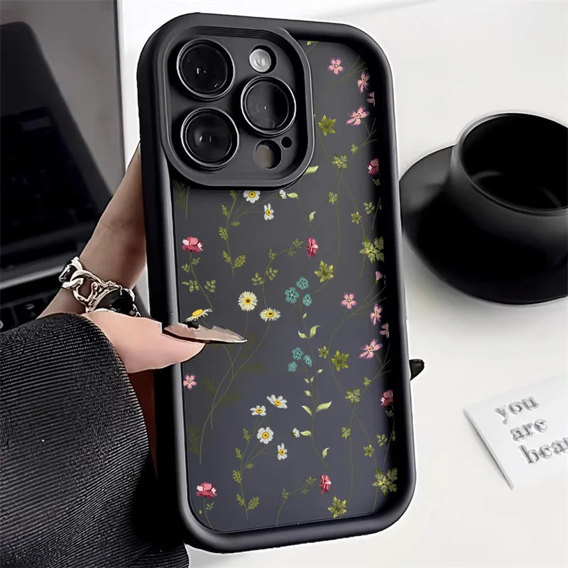 Blomster Telefoncover Til iPhone 13 Og 11 Med Stødsikker Design 9