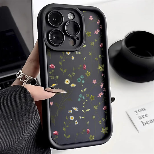 Blomster Telefoncover Til iPhone 13 Og 11 Med Stødsikker Design 9
