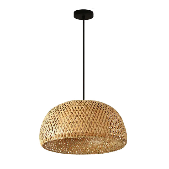 Boho Hængelampe i Rattan til Stue og Soveværelse 0