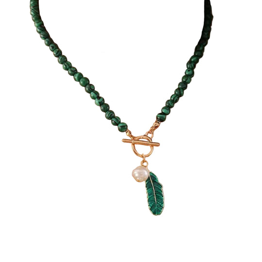 Boho Halskæde med Malakite Design 0
