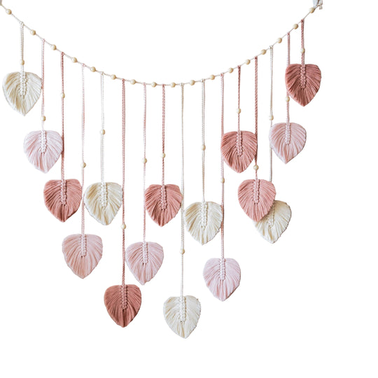 Boho Macrame Leaves Garland til Indretning 0