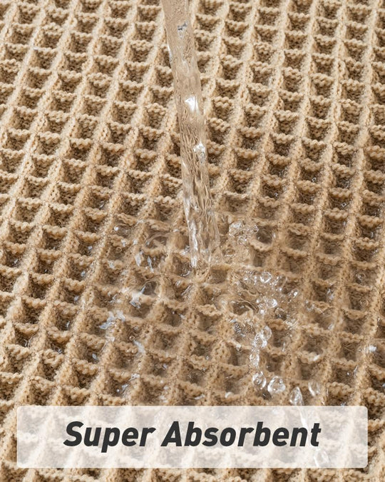 Boho Vaffelløber Tæppe til Badeværelse og Køkken 3