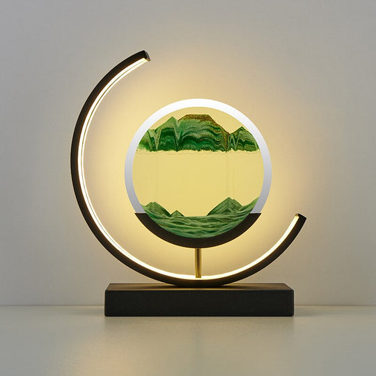 Bordlampe 3D Sand Skål Moderne Design 0