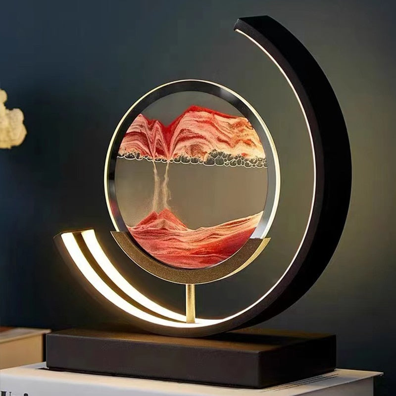 Bordlampe 3D Sand Skål Moderne Design 1