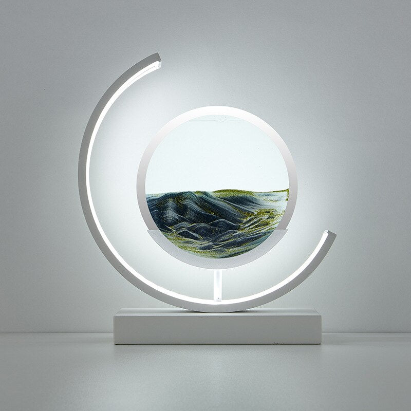 Bordlampe 3D Sand Skål Moderne Design 11