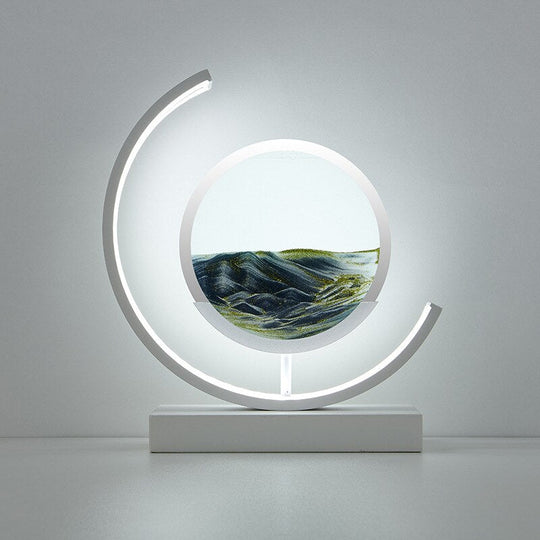 Bordlampe 3D Sand Skål Moderne Design 11