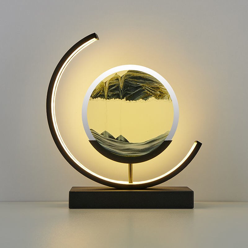 Bordlampe 3D Sand Skål Moderne Design 12