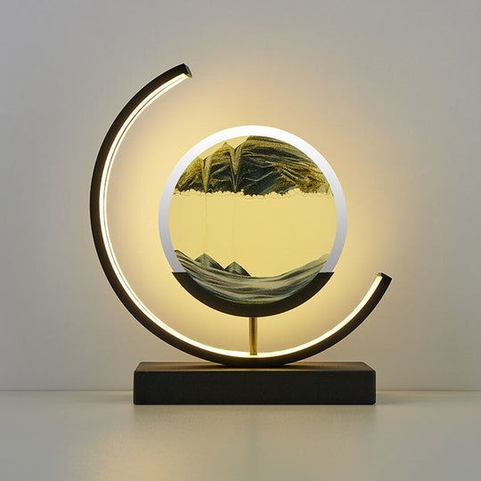 Bordlampe 3D Sand Skål Moderne Design 12