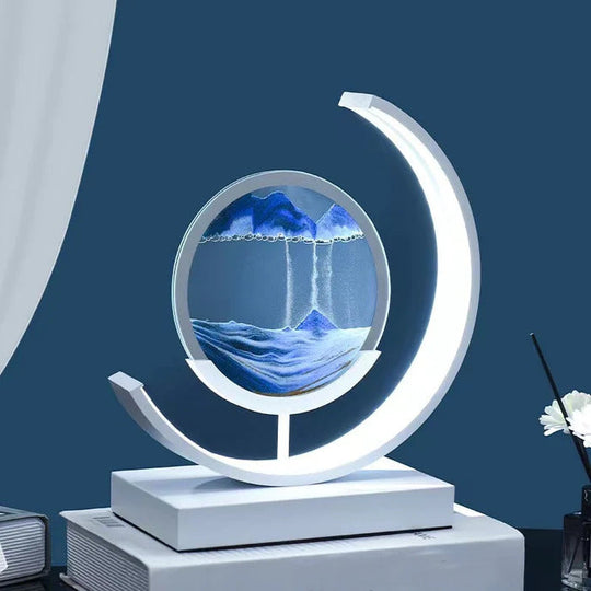 Bordlampe 3D Sand Skål Moderne Design 2