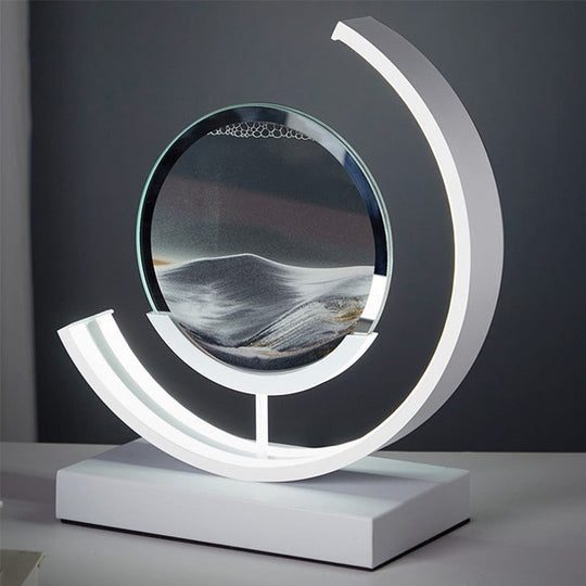 Bordlampe 3D Sand Skål Moderne Design 6