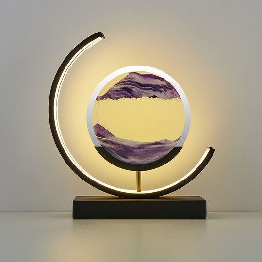 Bordlampe 3D Sand Skål Moderne Design 7