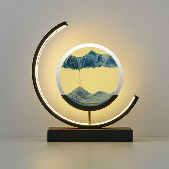 Bordlampe 3D Sand Skål Moderne Design 8