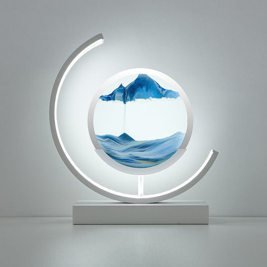 Bordlampe 3D Sand Skål Moderne Design 9