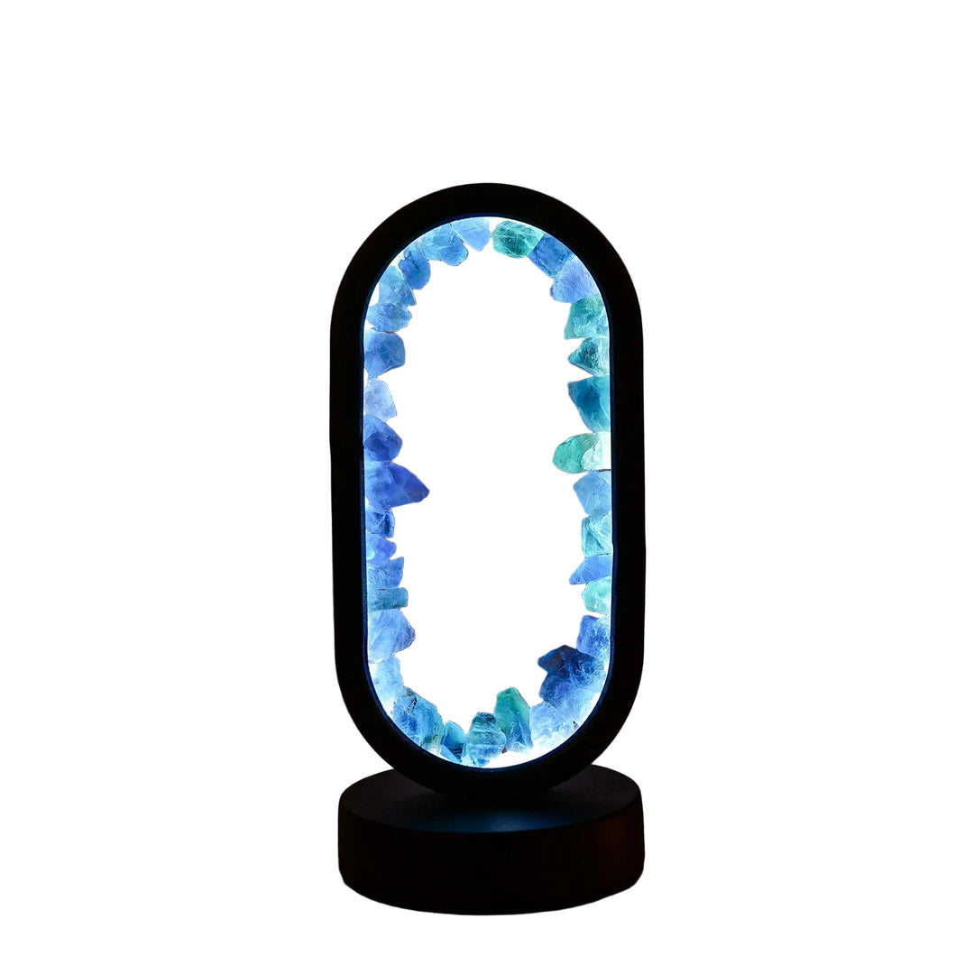 Bordlampe Ametyst Håndlavet Med Blød Belysning 2