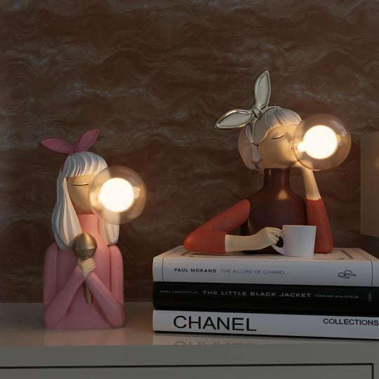 Bordlampe Håndlavet Kunstnerisk Design 10