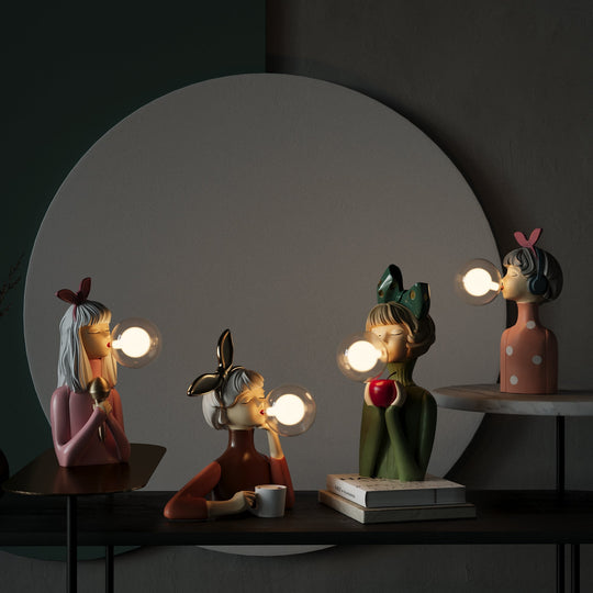Bordlampe Håndlavet Kunstnerisk Design 5