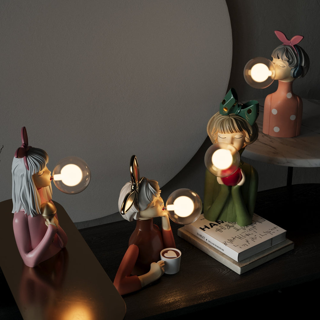 Bordlampe Håndlavet Kunstnerisk Design 6