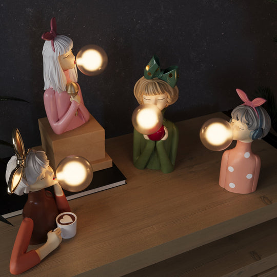 Bordlampe Håndlavet Kunstnerisk Design 7