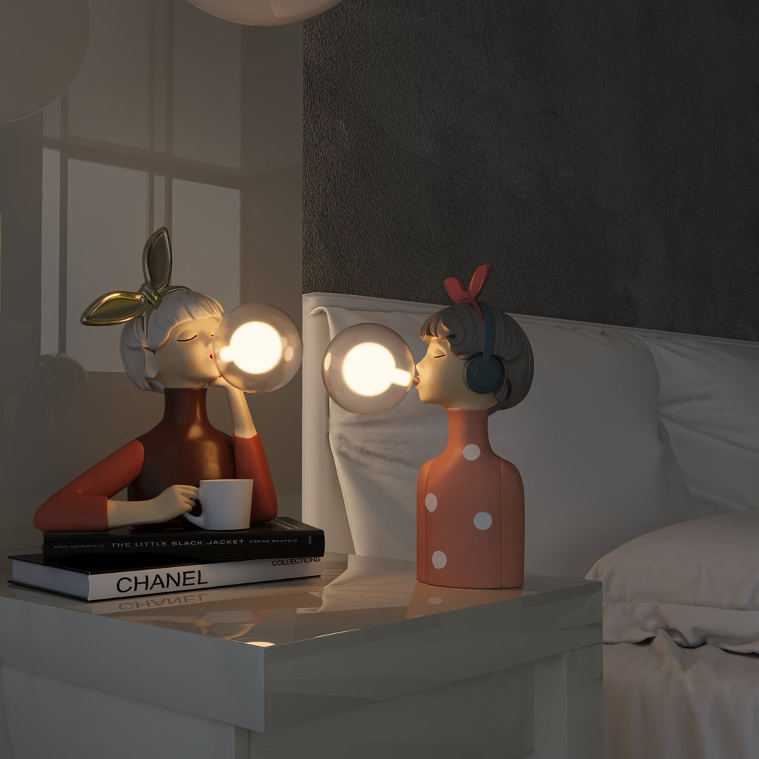Bordlampe Håndlavet Kunstnerisk Design 8