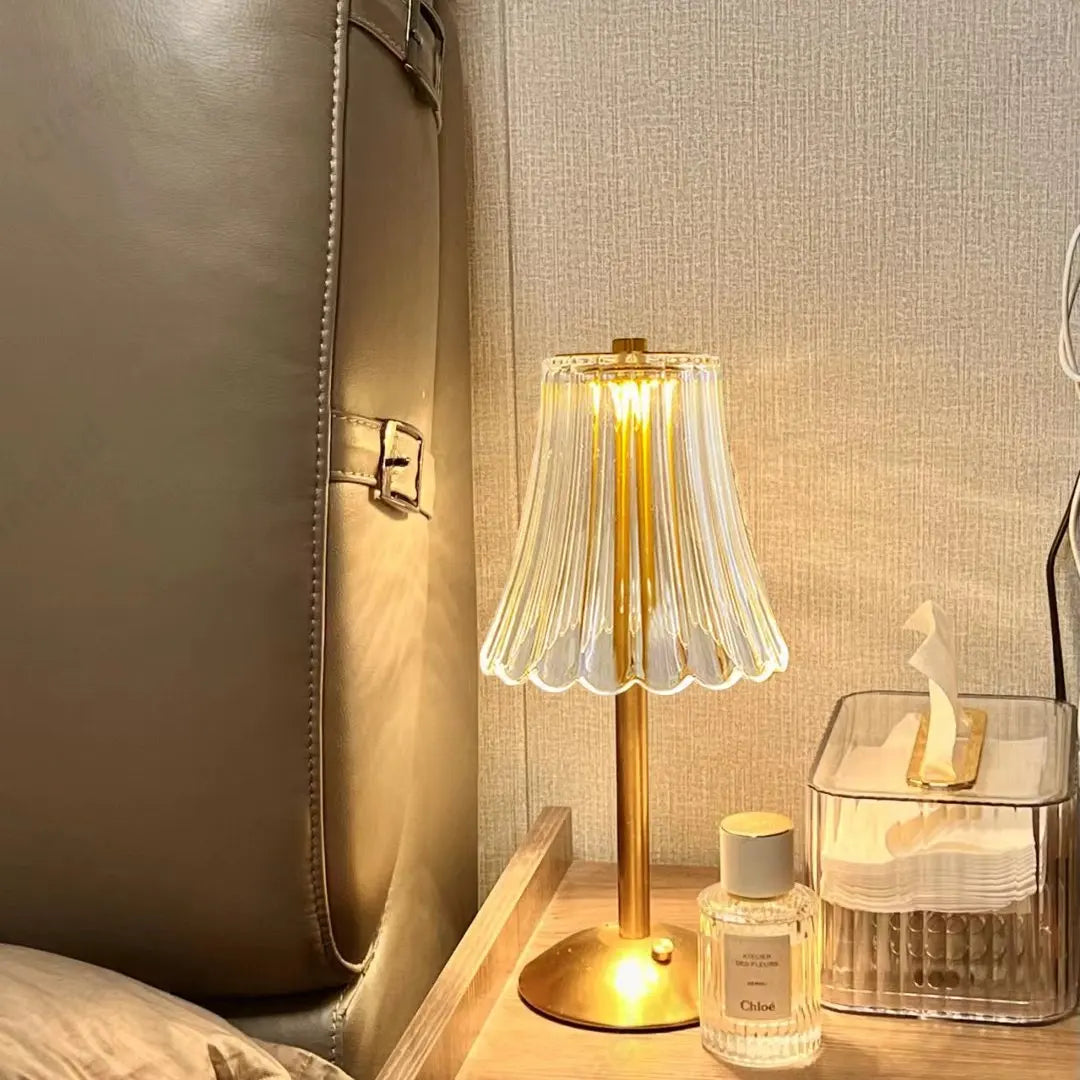 Bordlampe Trådløs med Krystal Dekor 5