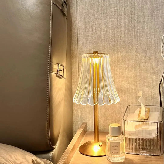 Bordlampe Trådløs med Krystal Dekor 5
