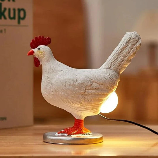 Bordlampe Uden Ledning Kylling Design Sjov Belysning 1