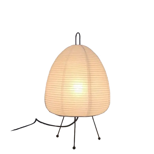 Bordlampe i Japansk Design med Rispapir 0