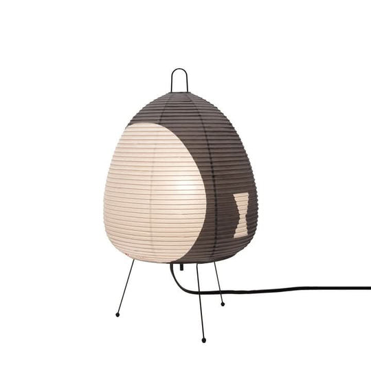 Bordlampe i Japansk Design med Rispapir 13