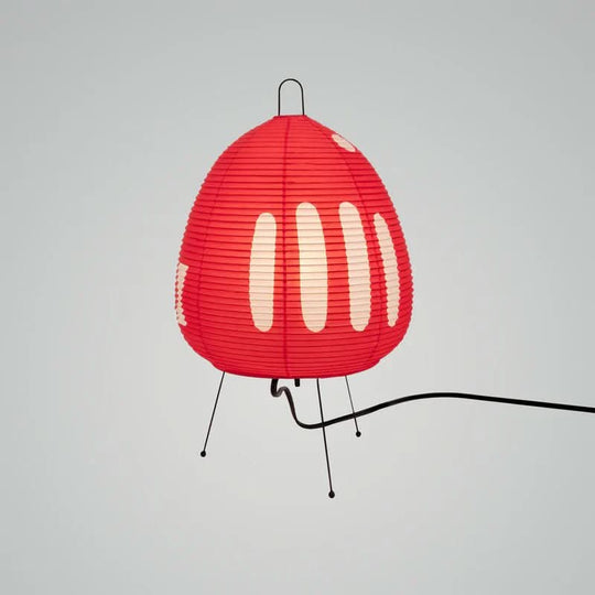 Bordlampe i Japansk Design med Rispapir 15