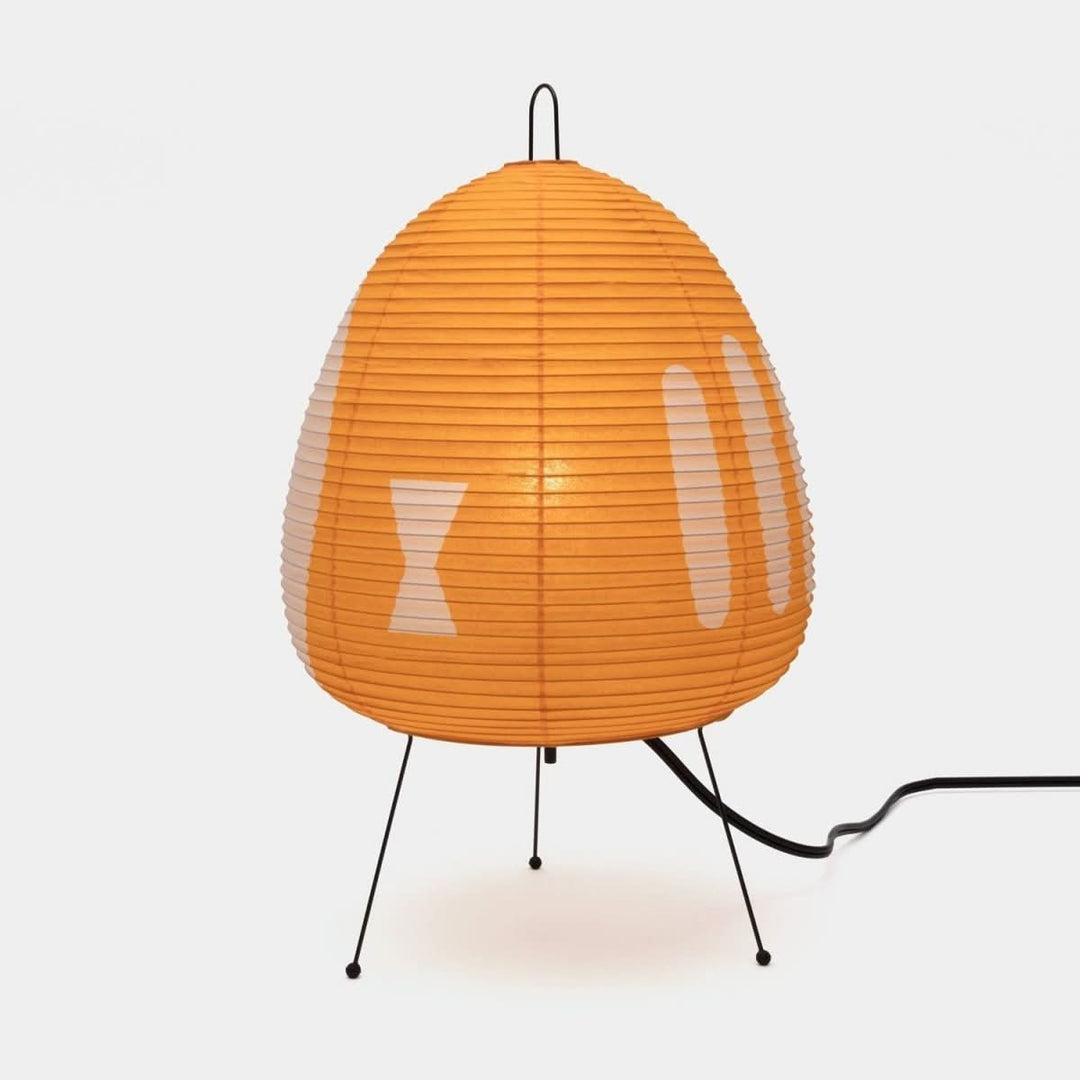 Bordlampe i Japansk Design med Rispapir 9