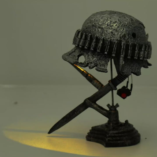 Bordlampe i Vintage Stål Design 2