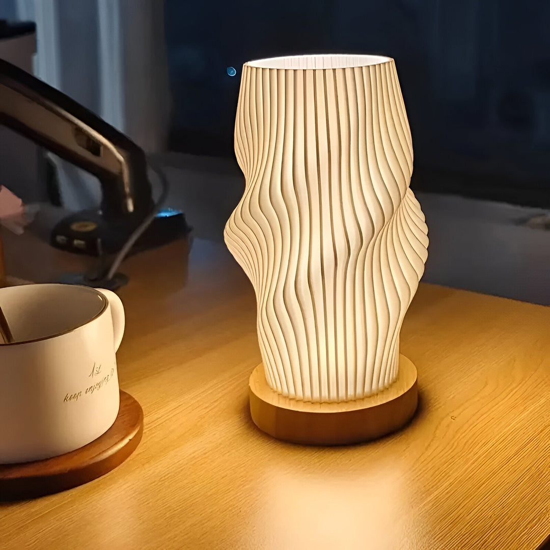 Bordlampe med 3D Bølgeeffekt til Stue og Soveværelse Moderne Design 8