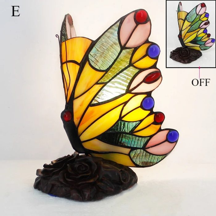 Bordlampe med Retro Sommerfugl Design 7