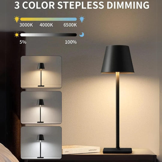 Bordlampe med USB-opladning og moderne design 6