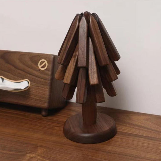 Bordskånersæt i Sort Valnøddetræ 0