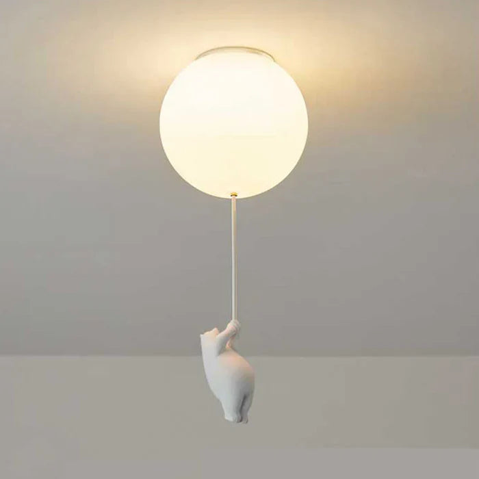 Børnelampe Hænge med Bjørn og Ballon Design 10