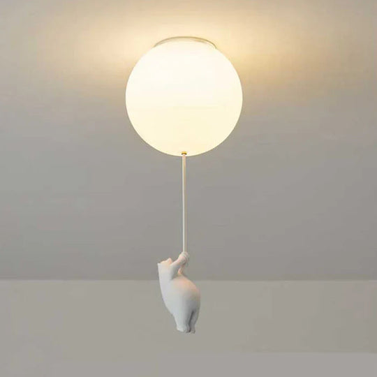 Børnelampe Hænge med Bjørn og Ballon Design 10