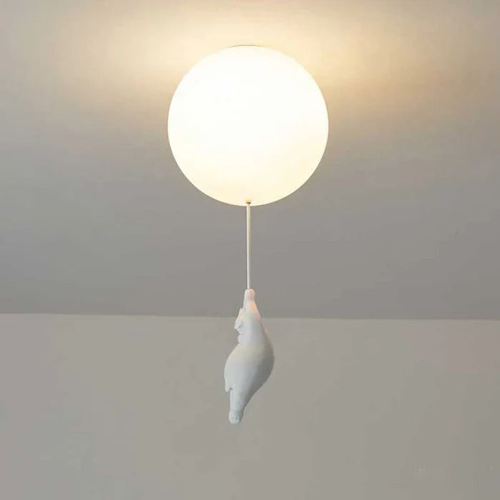 Børnelampe Hænge med Bjørn og Ballon Design 9