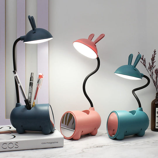 Børnelampe Touch-Lampe med Penneholder Kanin Design 1