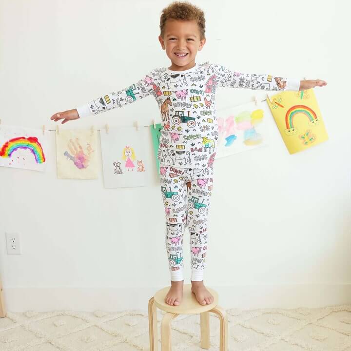 Børnepyjamas med Kreativ Designmulighed 3